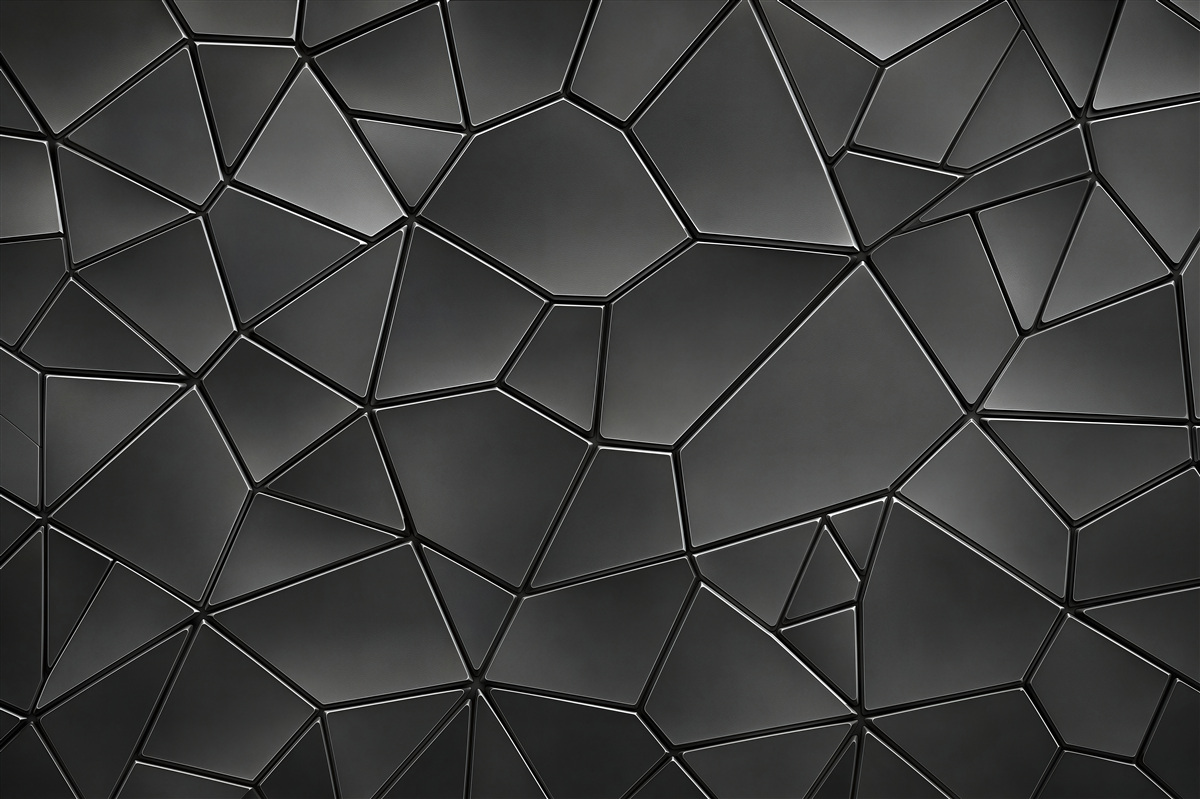 Fototapeten graue 3D-Geometriepaneele modern für Wohnzimmer und Büro