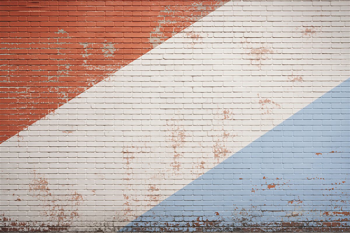 Fototapeten geometrische Streifen beige creme und blau modern minimalistisch