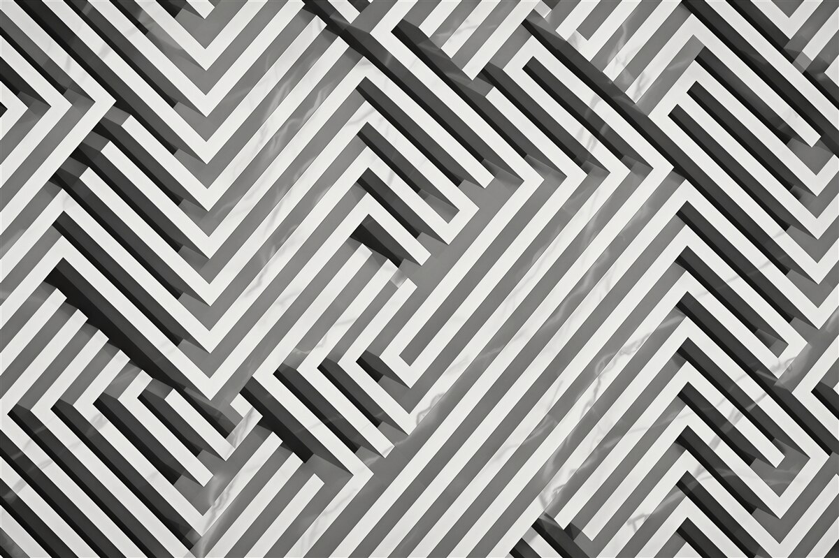 Fototapeten geometrisch beige 3D mit marmoriertem Muster modern