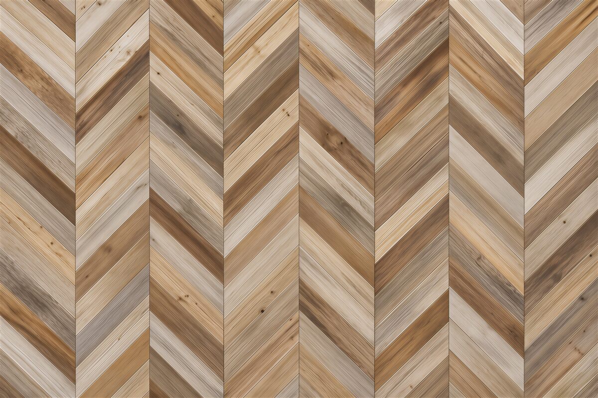 Fototapeten beige geometrische Holzparkett für moderne Innenräume