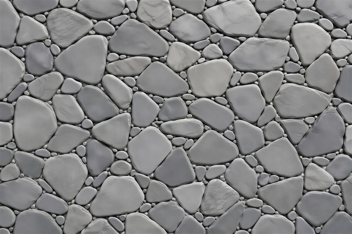 Fototapeten helle dekorative Steine 3D im minimalistischen Stil