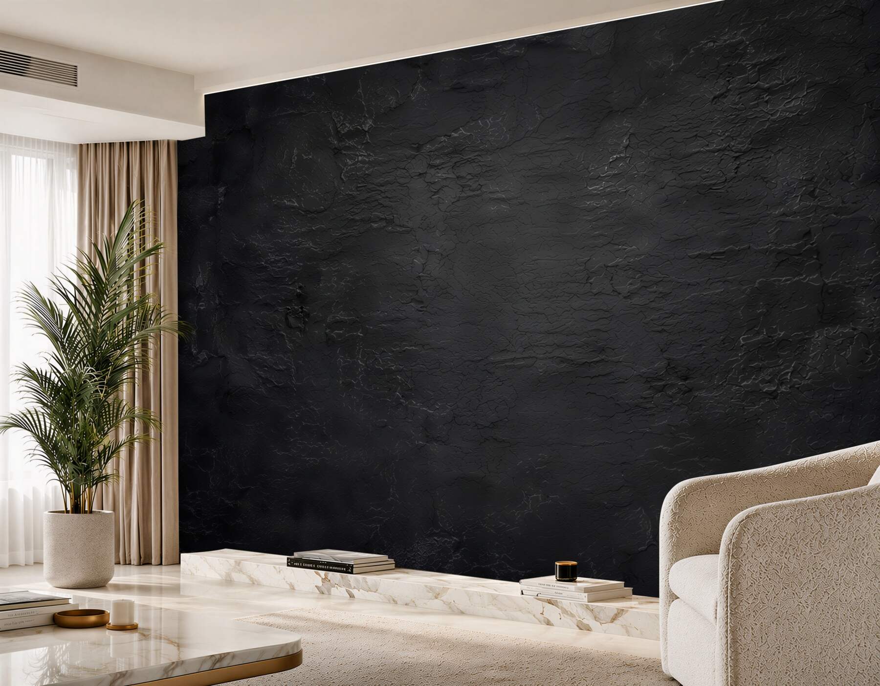 Fototapeten geschlossene Zementwand