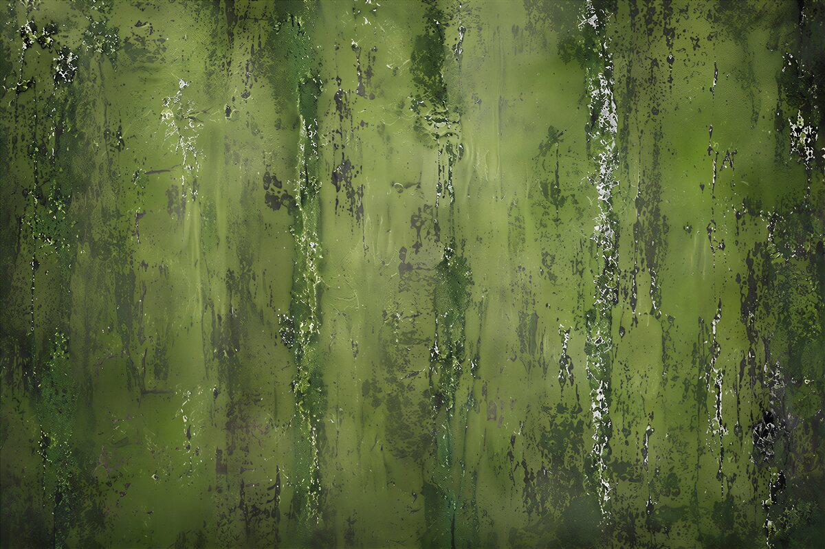Fototapeten rostige grüne Wand