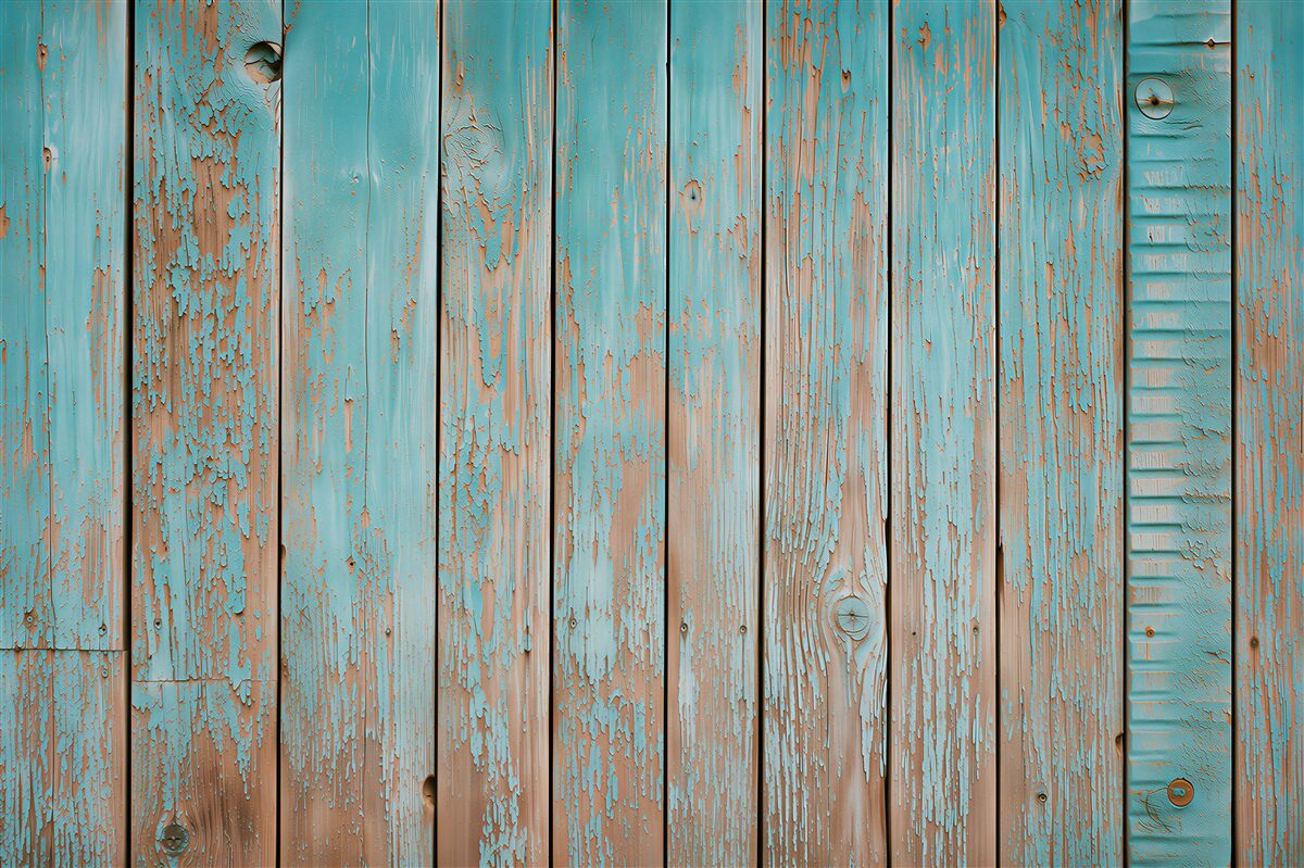 Fototapeten grau-blauem Hintergrund mit alten Balken