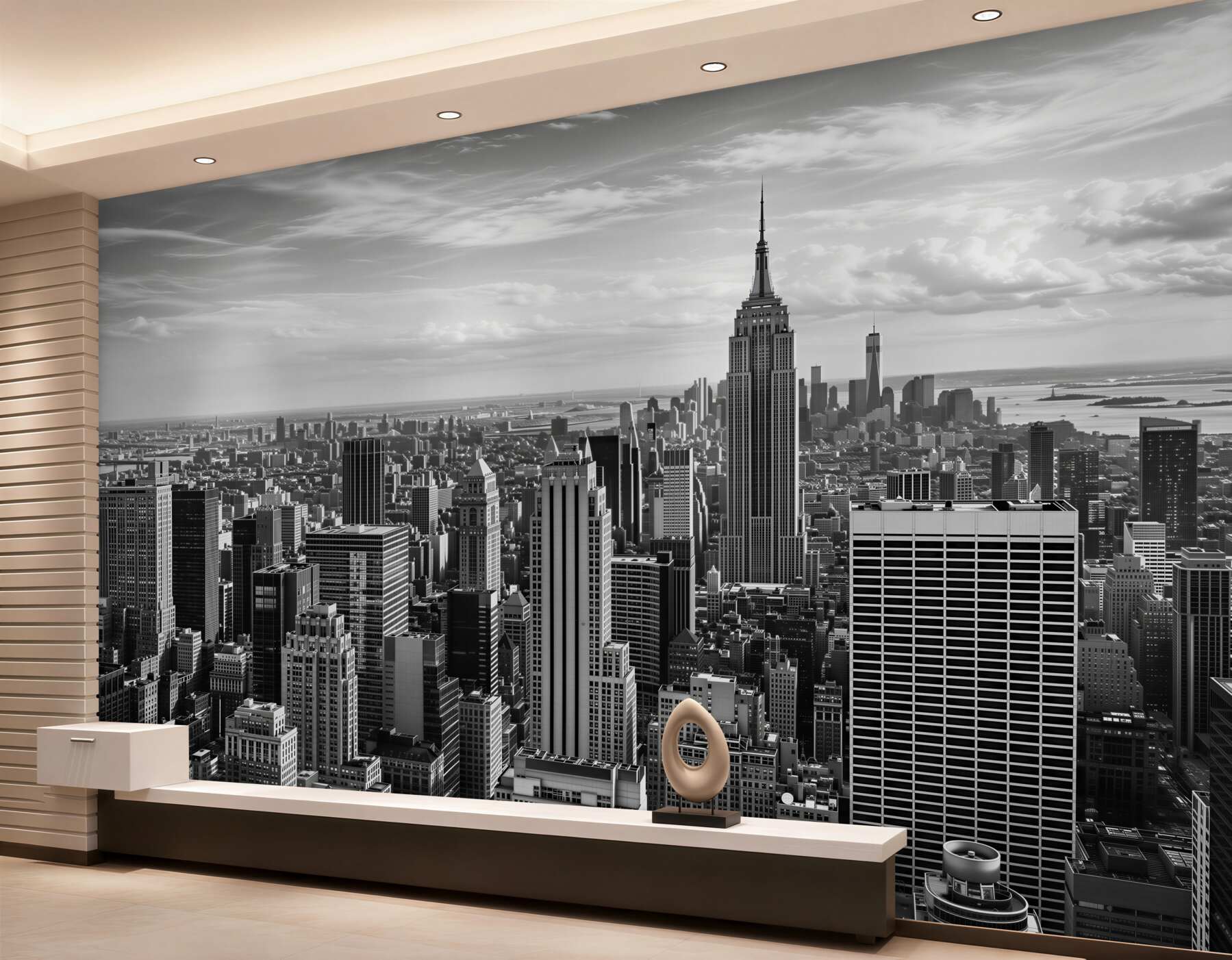 Fototapeten Retro-Panorama von Manhattan