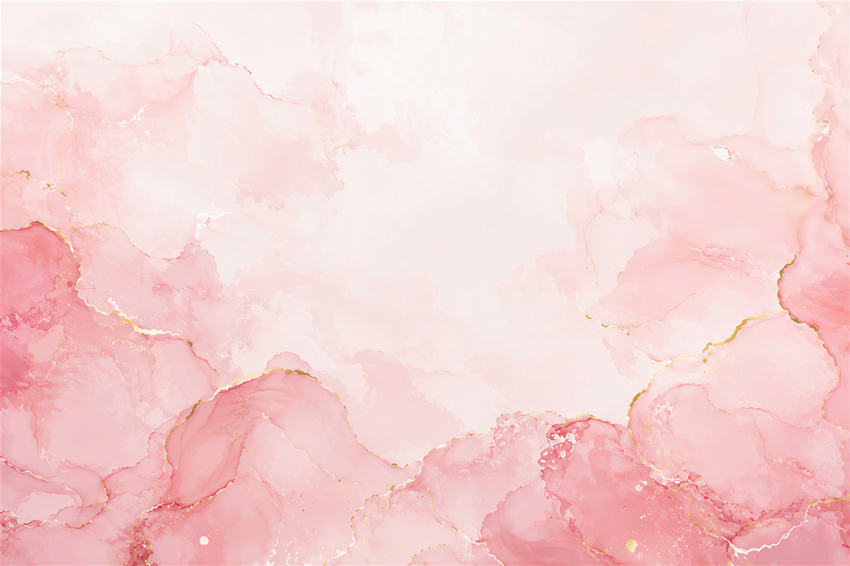 Fototapeten rosa Marmor mit goldenen Akzenten