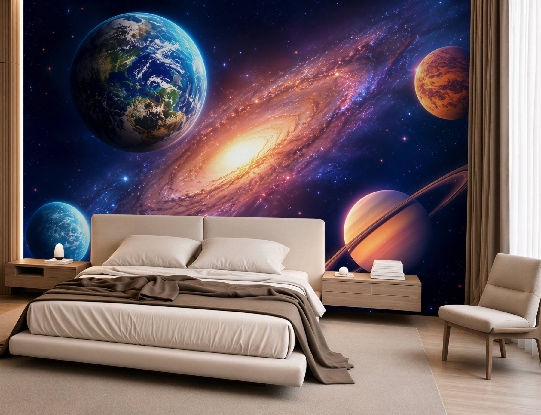 Fototapeten Planeten des Sonnensystems