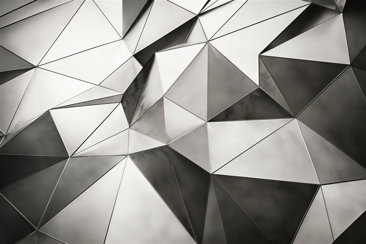Fototapeten abstraktes geometrisches schwarz-weißes Hintergrund