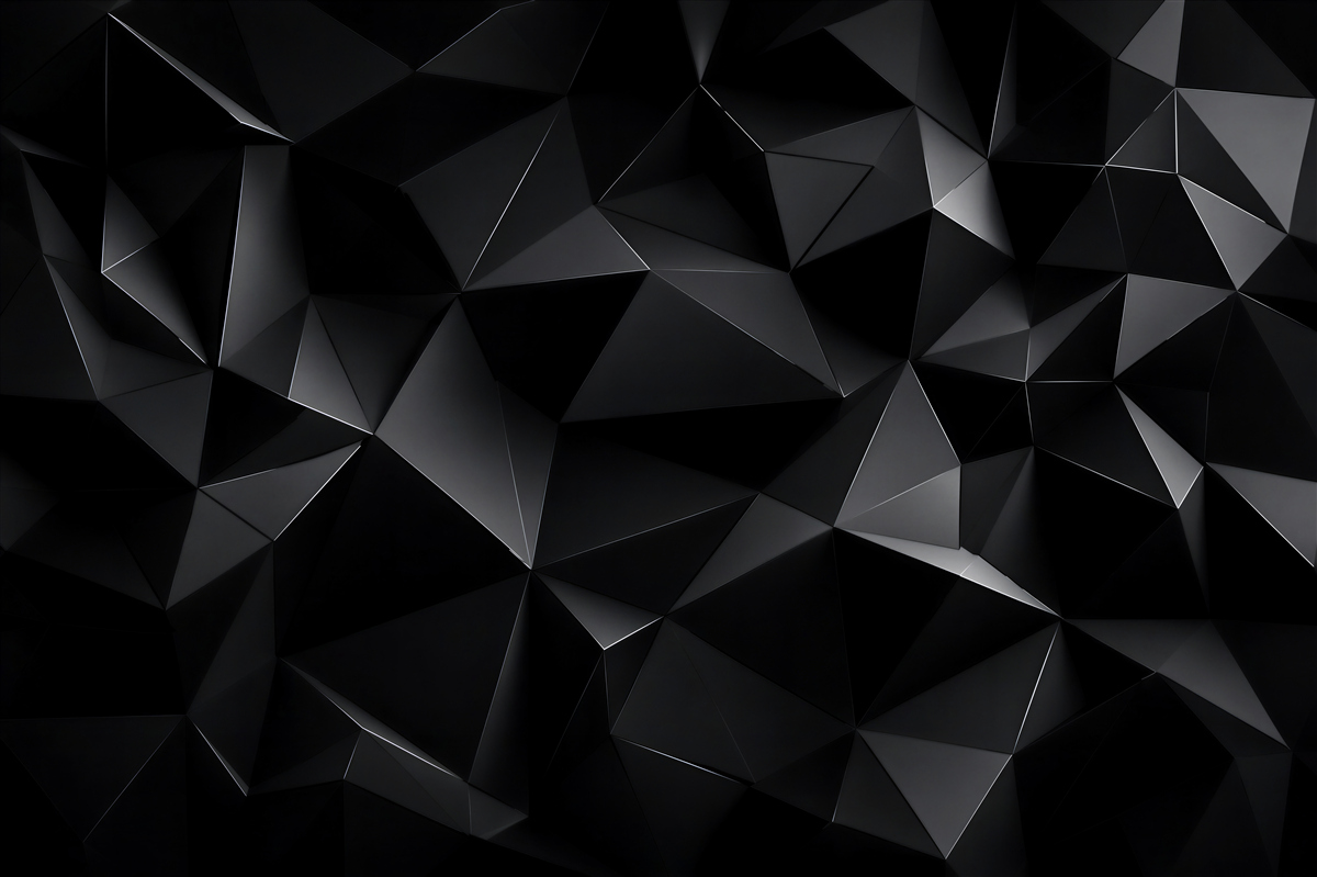 Fototapeten 3D schwarzer Wand