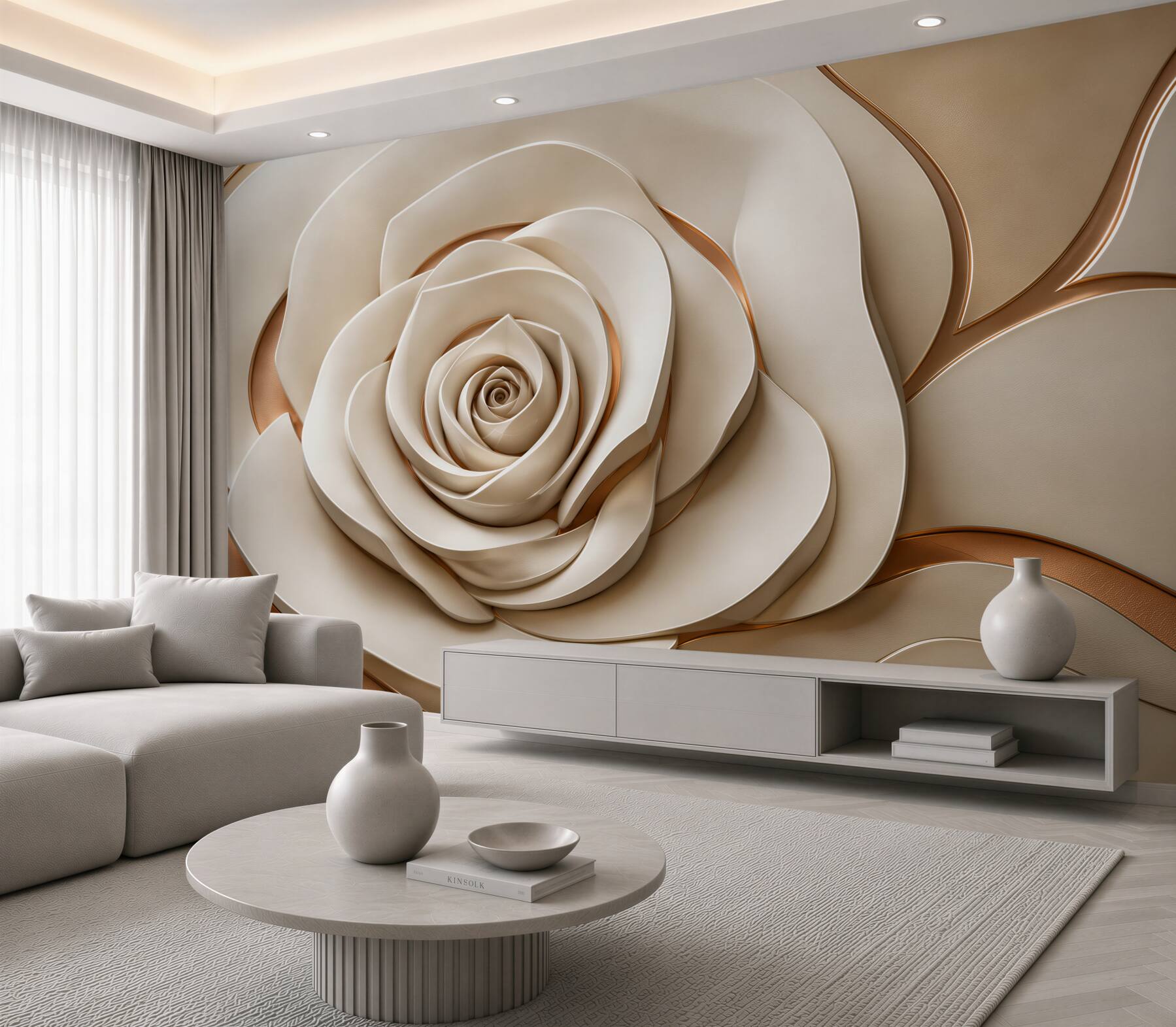Fototapeten abstrakte Rose