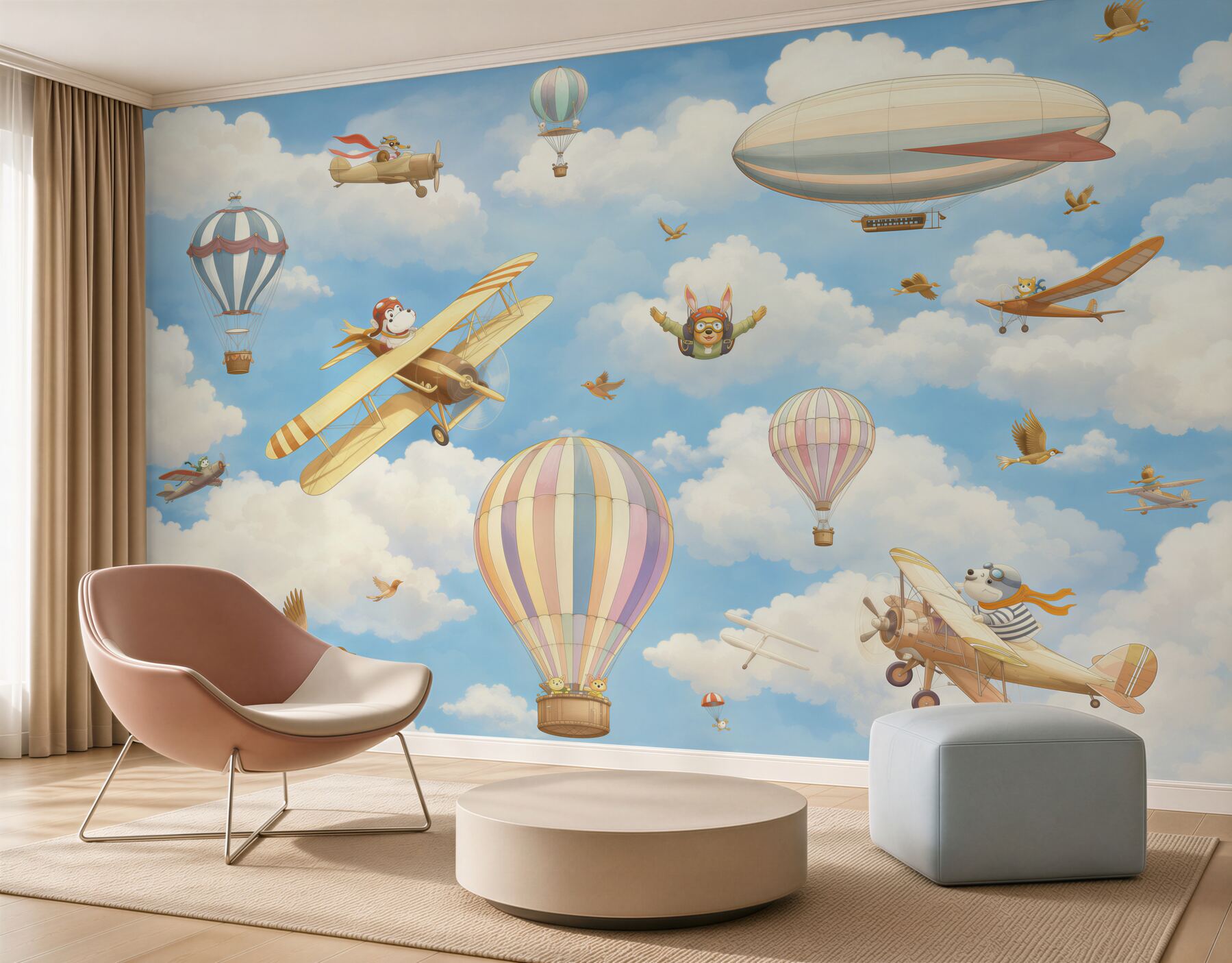 Fototapeten Wand und Saal