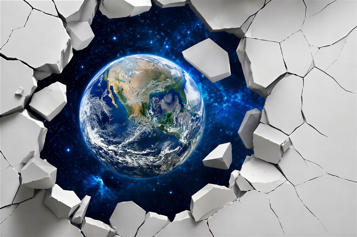 Fototapeten 3D Planet Erde