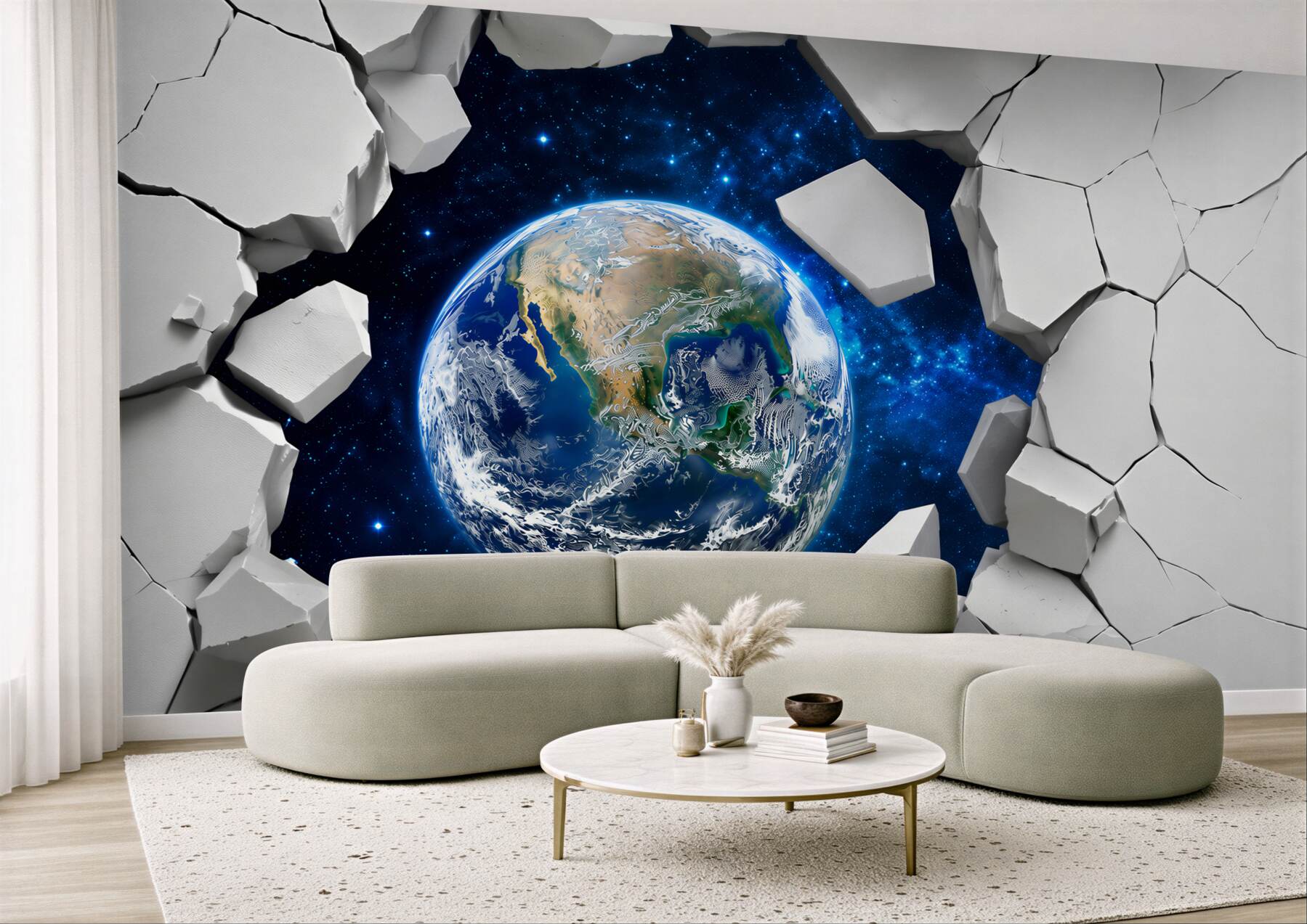 Fototapeten 3D Planet Erde