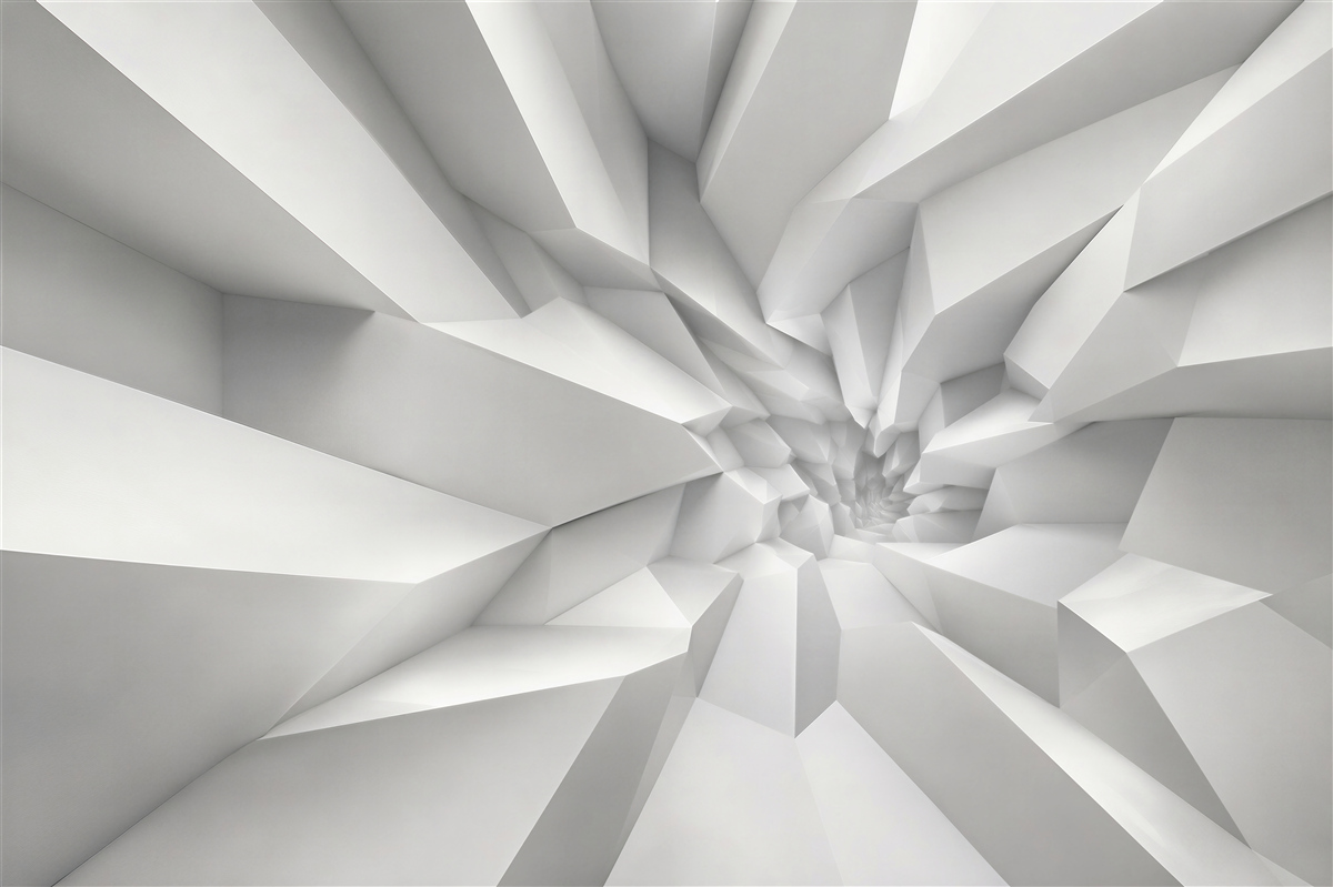 Fototapeten 3D-Abstraktion von Figuren