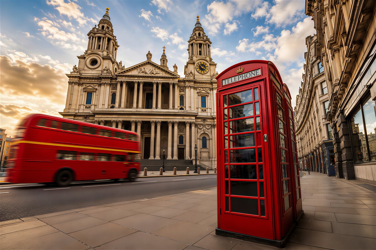 Fototapeten Details und Attraktionen von London