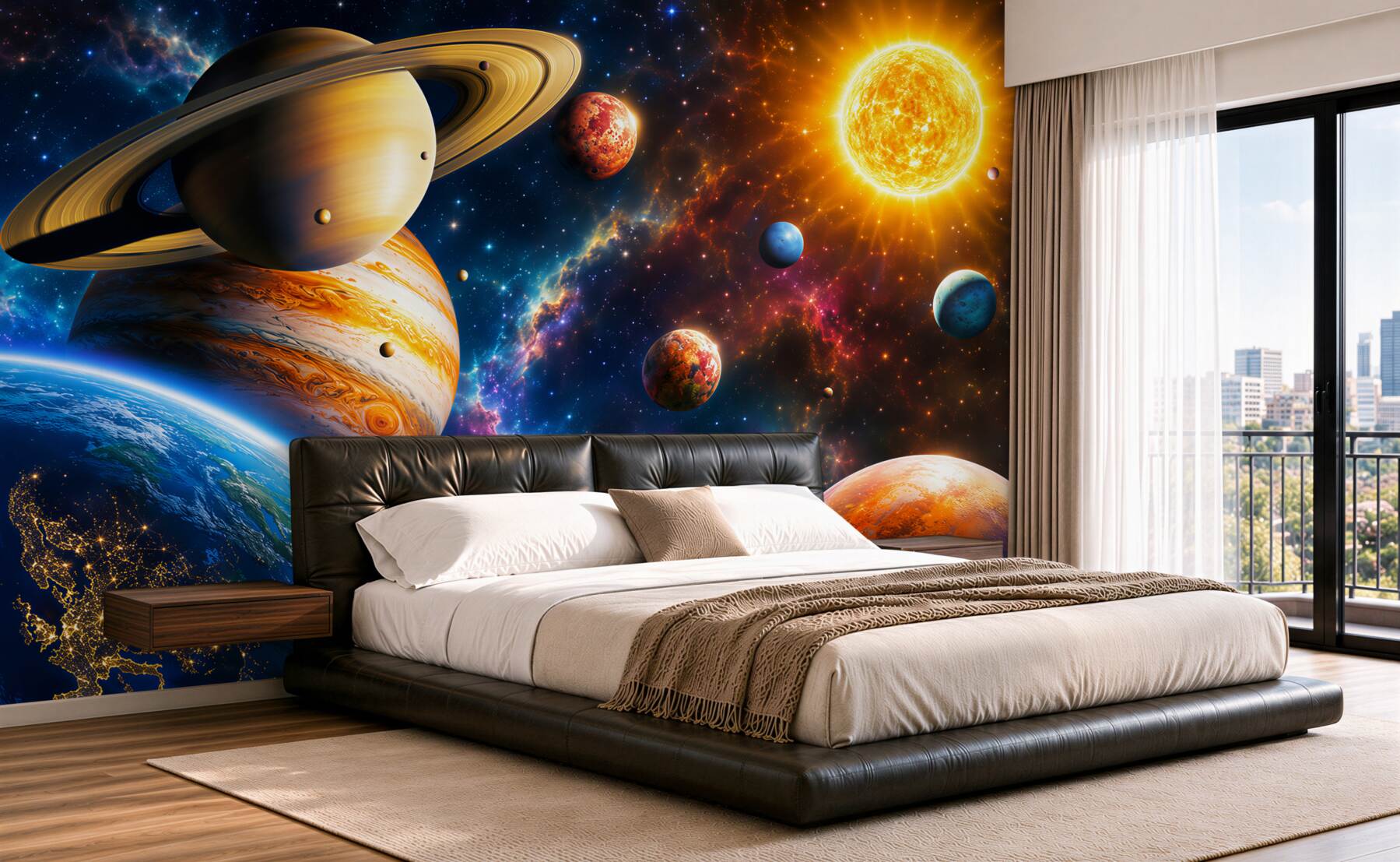 Fototapeten Bunte Galaxie