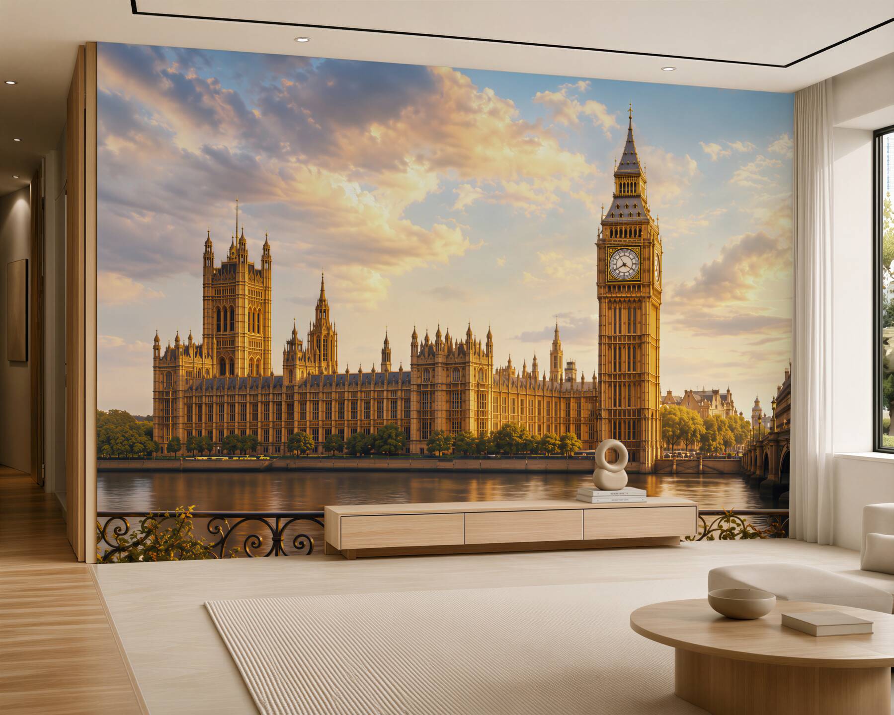 Fototapeten Blick vom Balkon auf Big Ben