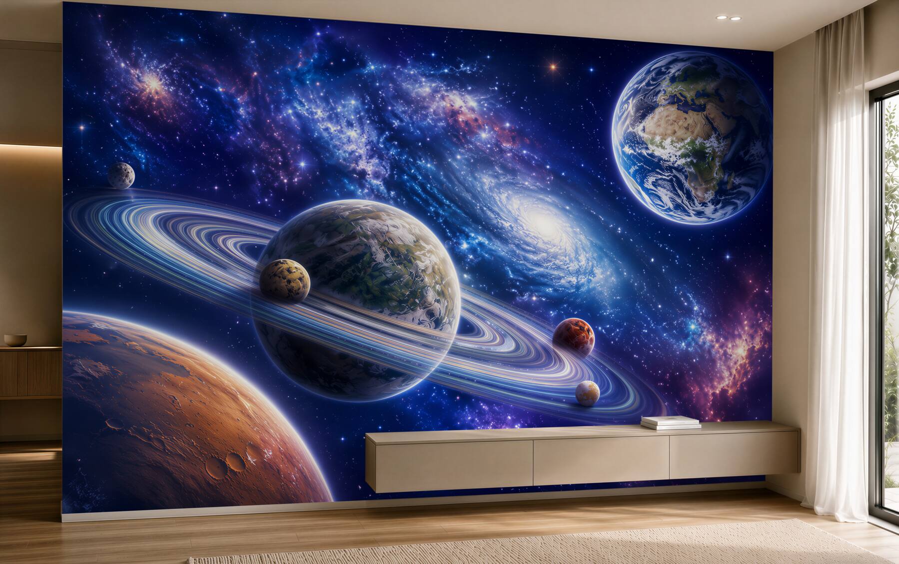 Fototapeten Planeten im Weltraum