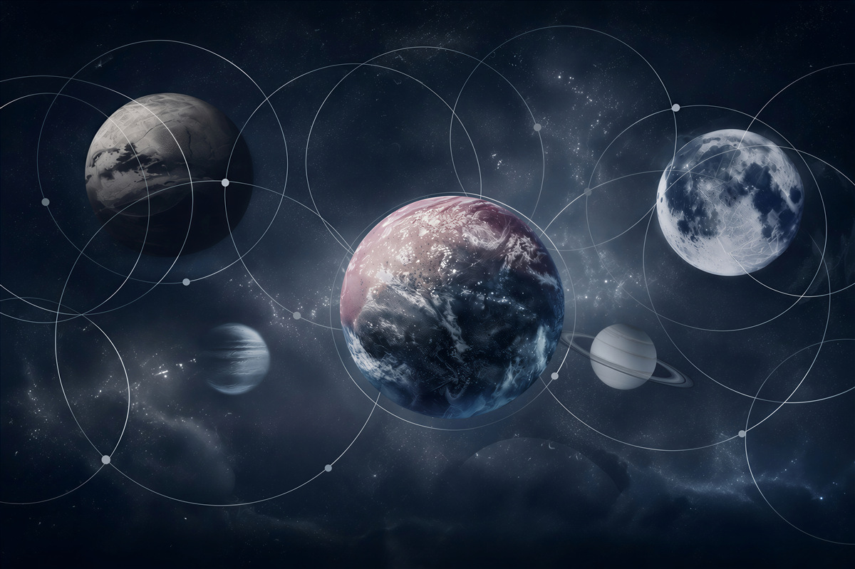Fototapeten Planeten des Sonnensystems