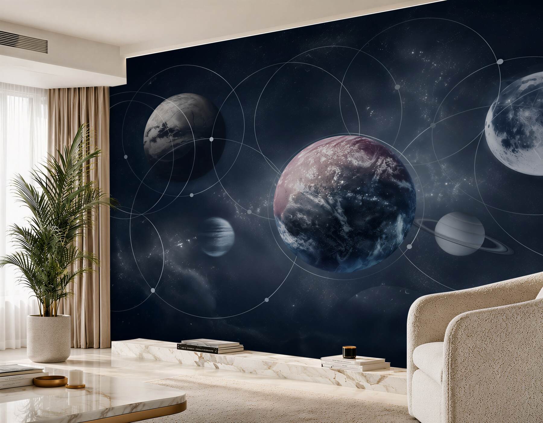 Fototapeten Planeten des Sonnensystems