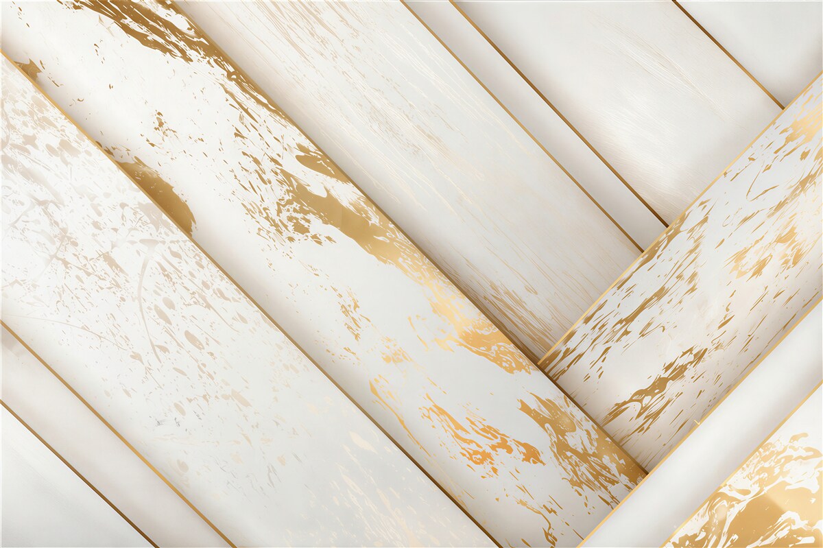 Fototapeten weißer Marmor mit goldenen Adern elegant
