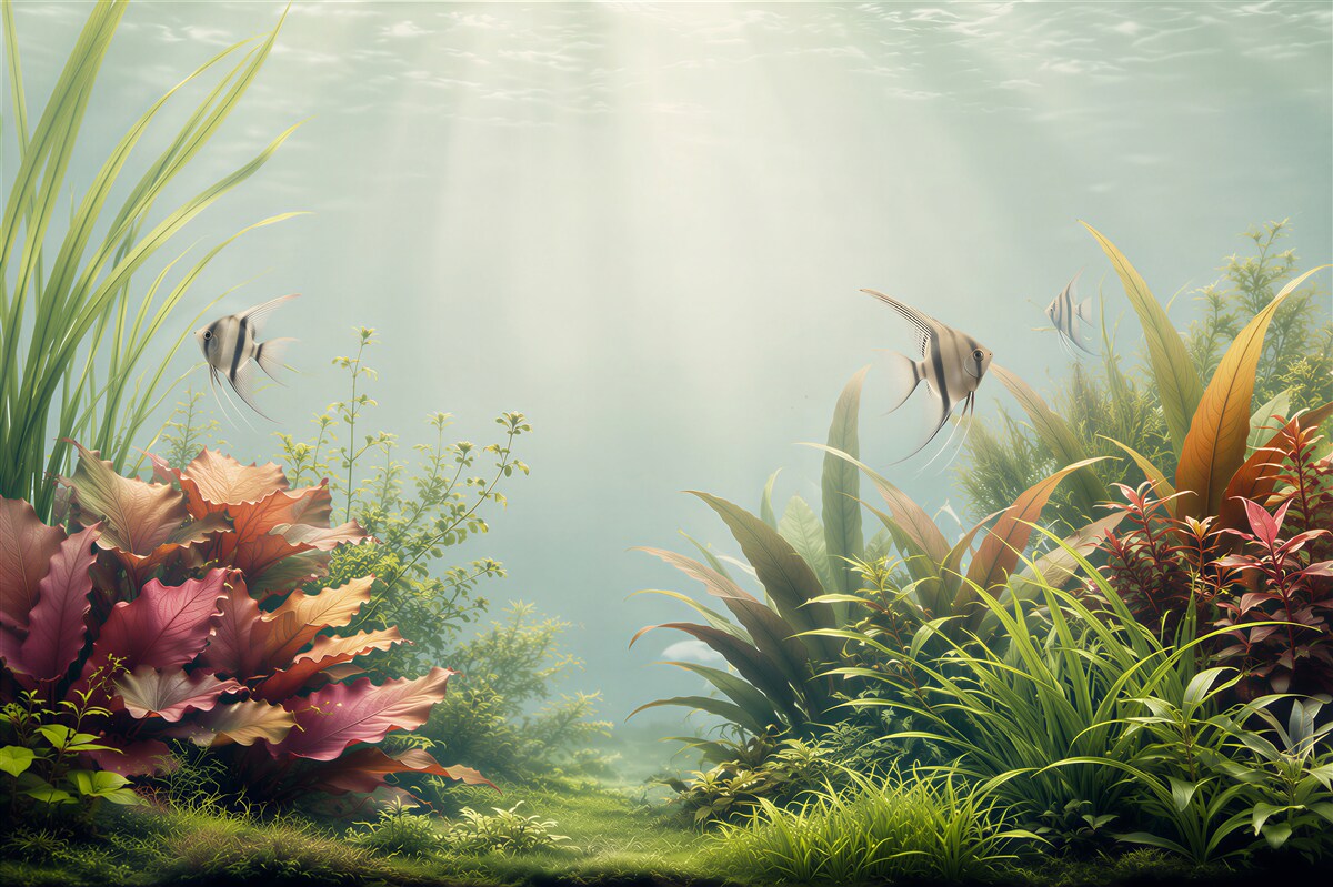 Fototapeten Dekoratives Aquarium