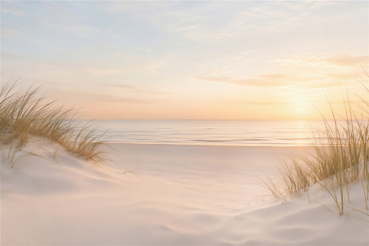 Fototapeten Sonnenuntergang an der Ostsee