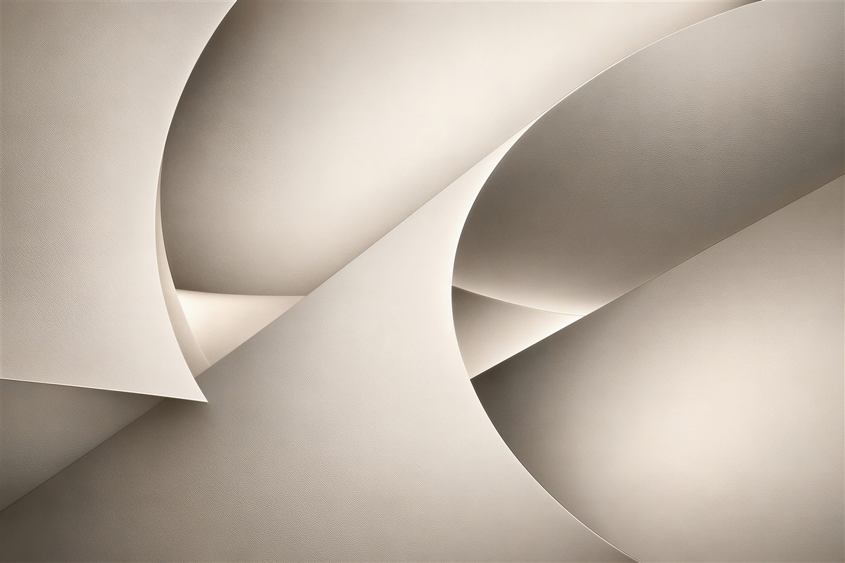 Fototapeten geometrische Abstraktion beige modern für elegantes Interieur