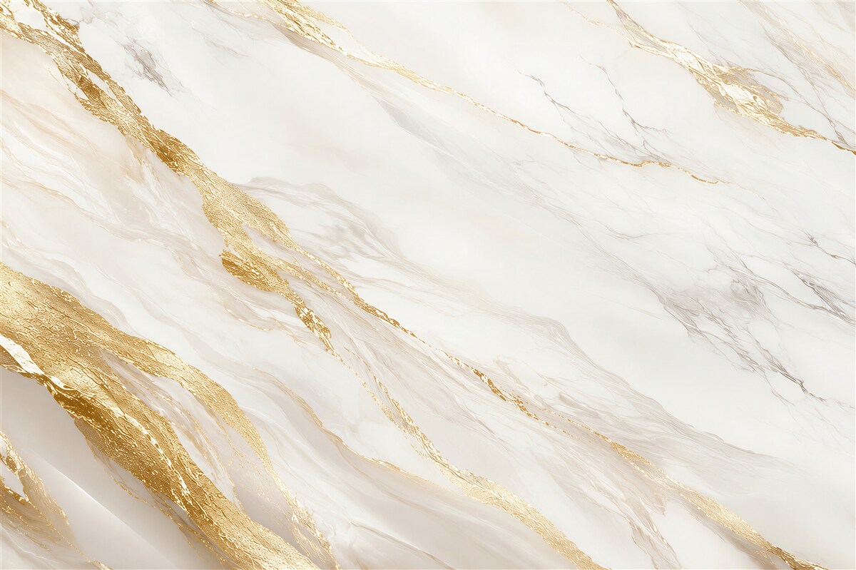 Fototapeten weißer marmor mit goldenen Adern elegant für das Wohnzimmer