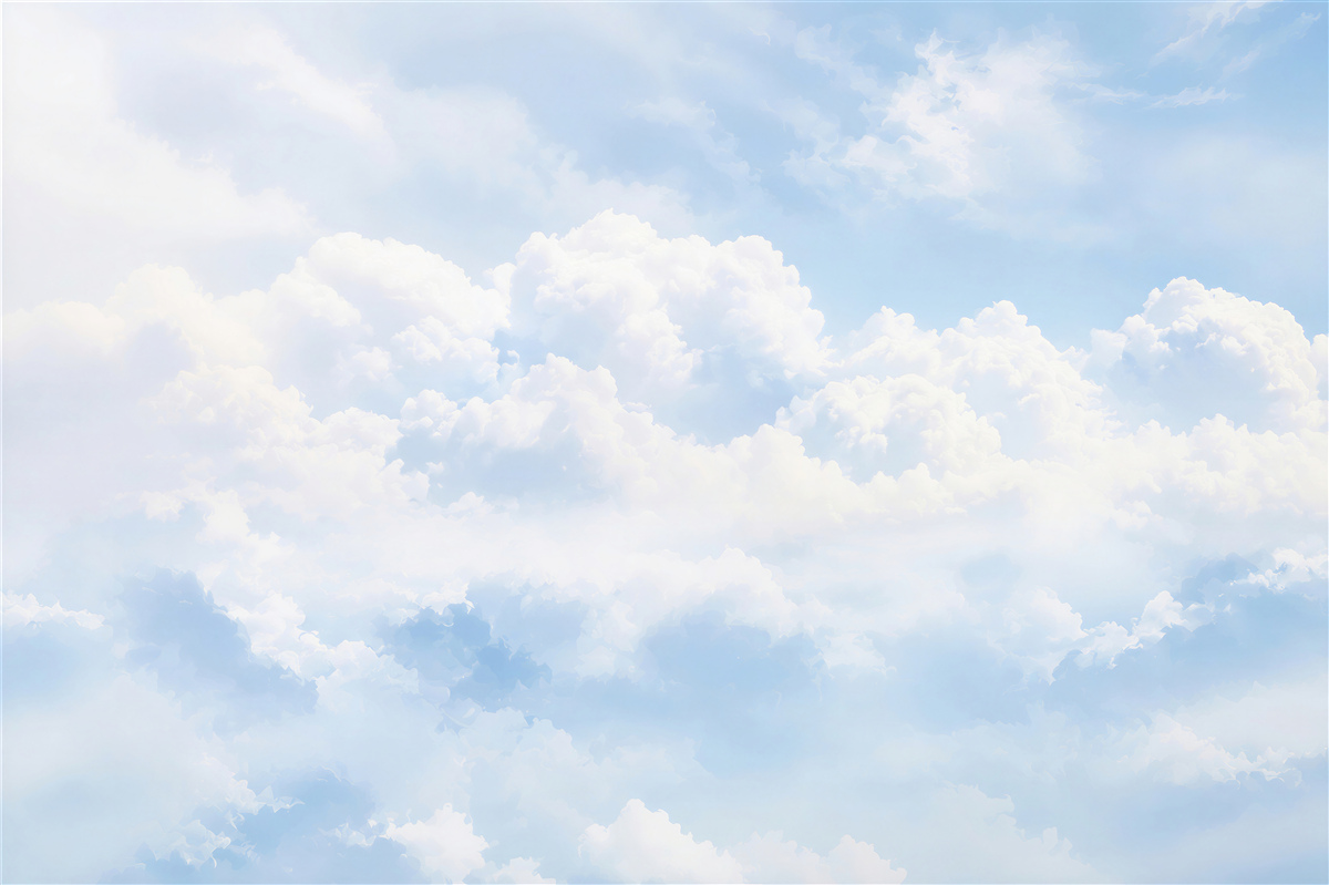 Fototapeten blauer Himmel bereitet sich auf Regen vor