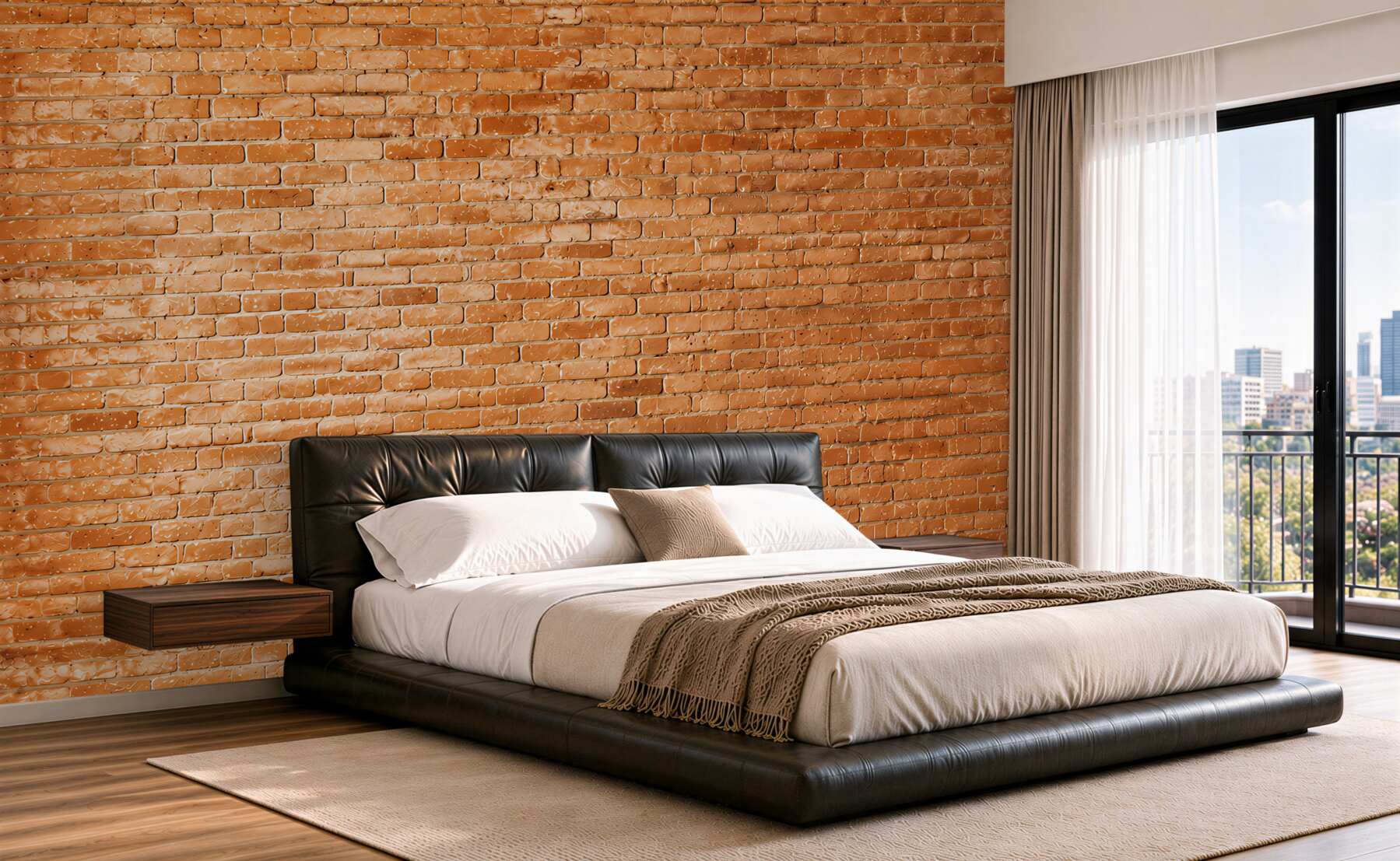 Fototapeten quadratischer Teil der Wand