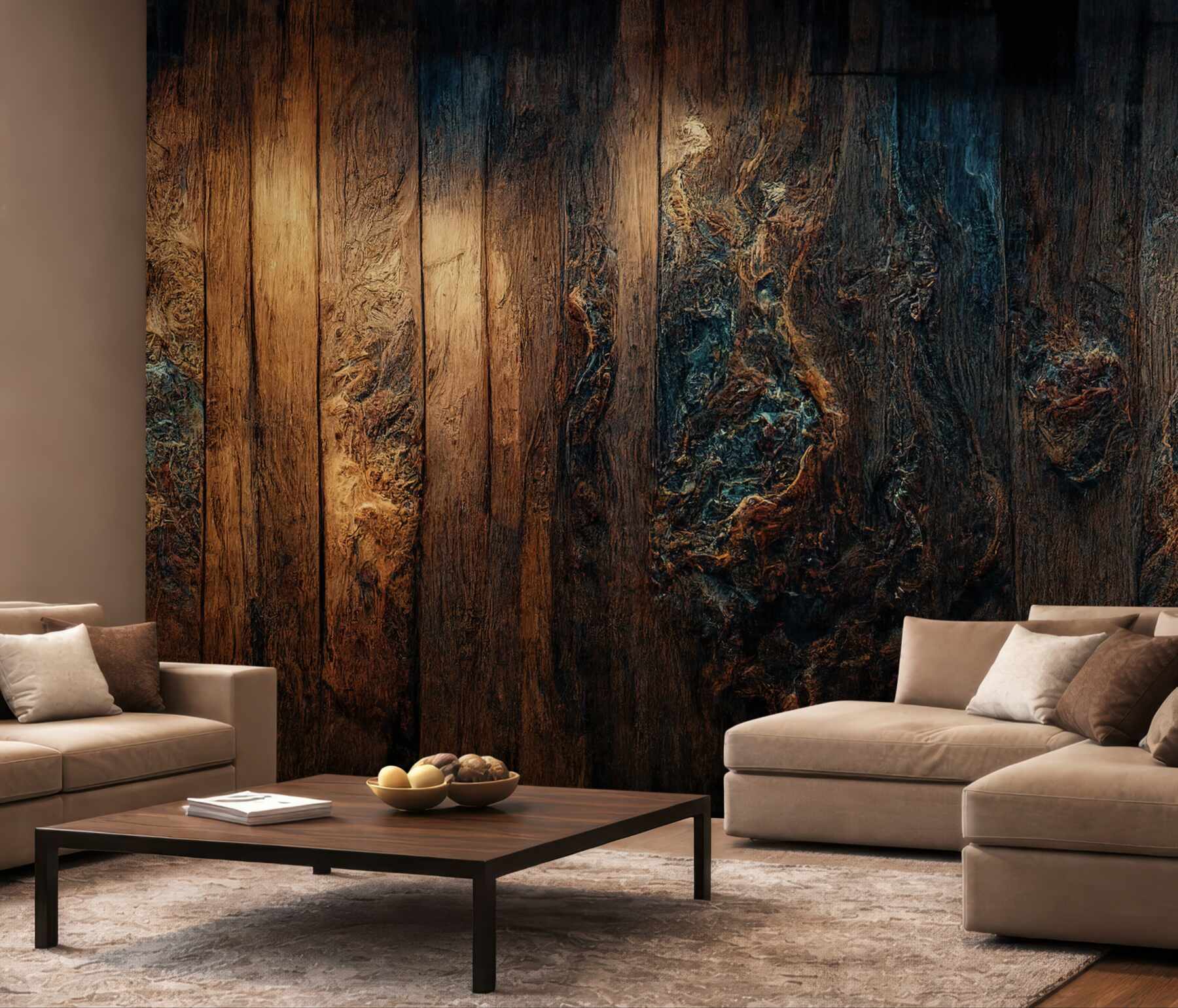 Fototapeten dunkler alter Holz-Hintergrund