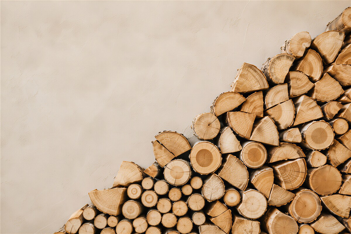 Fototapeten zusammengesetzte Holzstücke