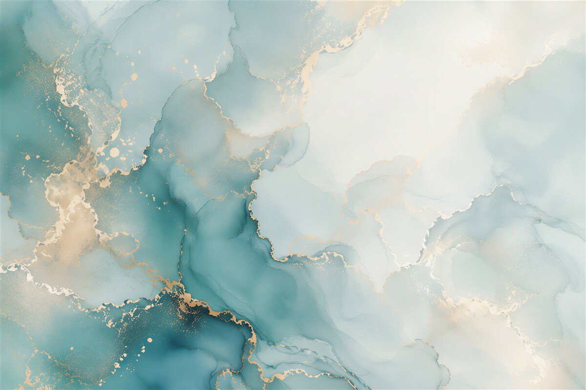 Fototapeten dunkles grünes Fluid