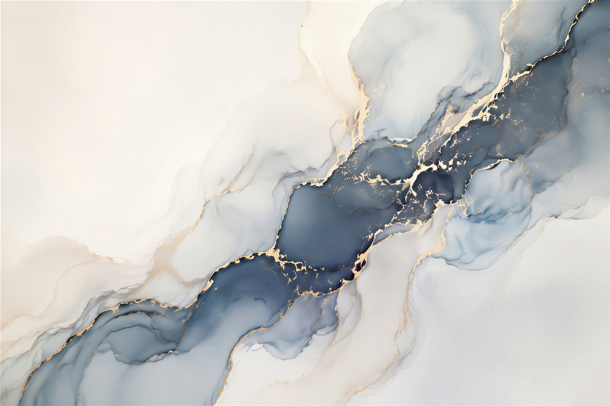 Fototapeten Indigo-Fluss
