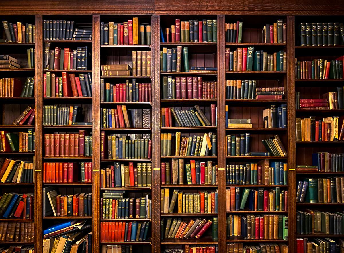 Fototapeten reservieren Sie eine große Bibliothek