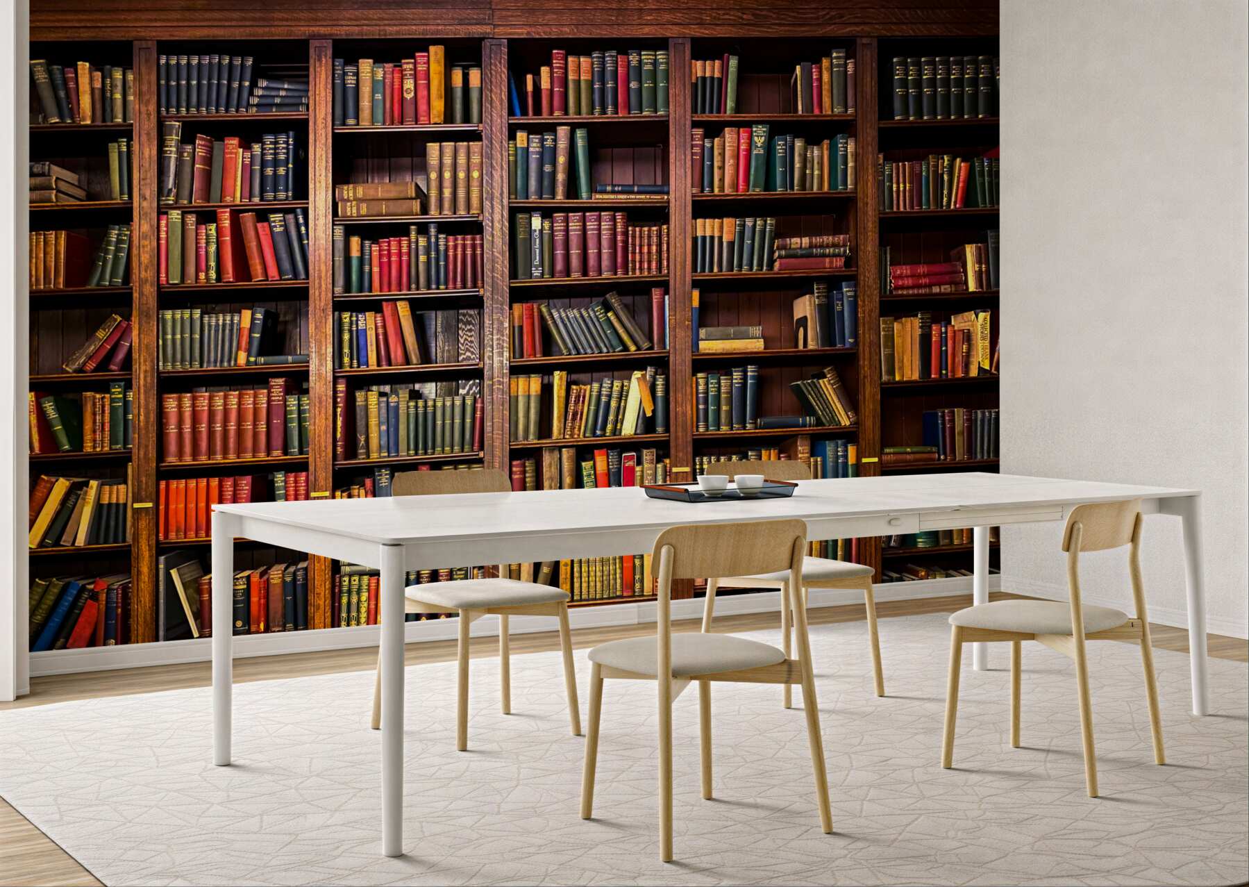 Fototapeten reservieren Sie eine große Bibliothek