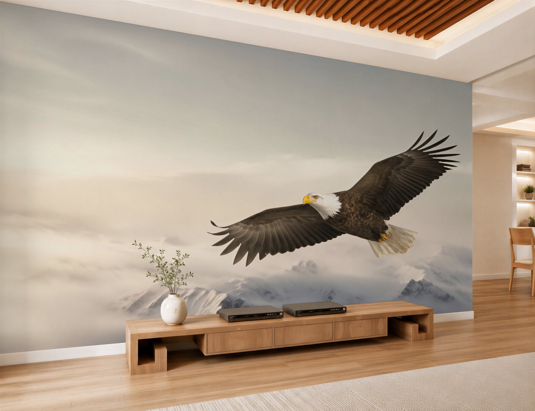 Fototapeten Steinadler im Flug