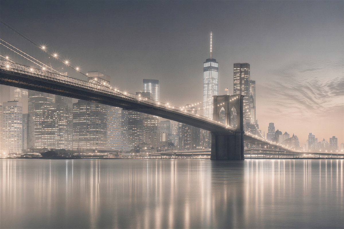 Fototapeten leerer Kai von New York