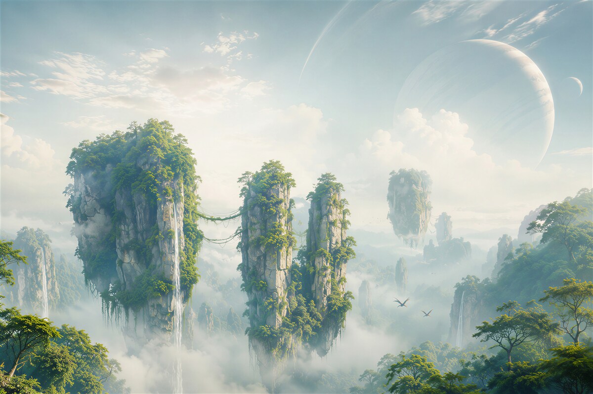 Fototapeten fantastischer Planet Pandora