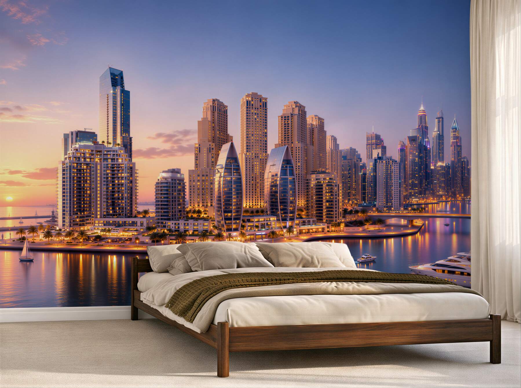 Fototapeten Dämmerung über Dubai