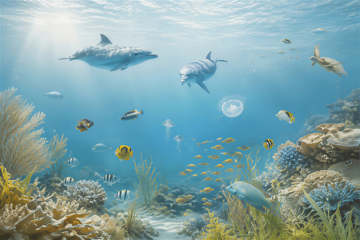 Fototapeten Tiere der Unterwasserwelt