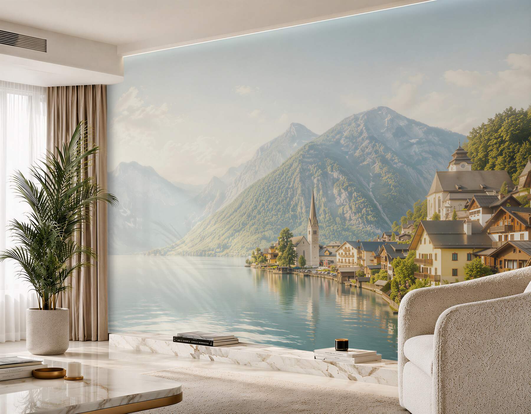 Fototapeten unglaubliches österreichisches Hallstatt