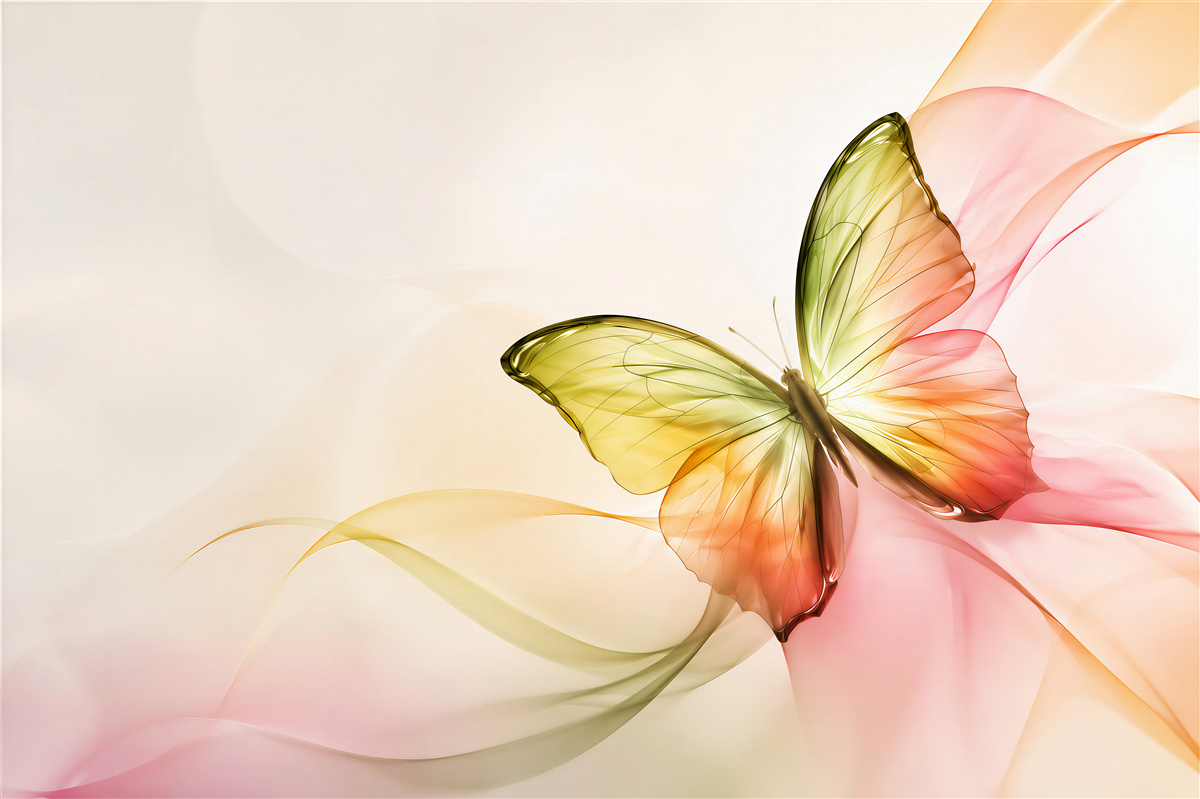 Fototapeten schöner fliegender Schmetterling