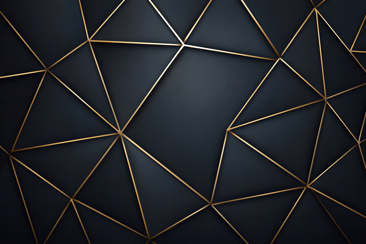 Fototapeten goldene Linien, die Figuren bilden