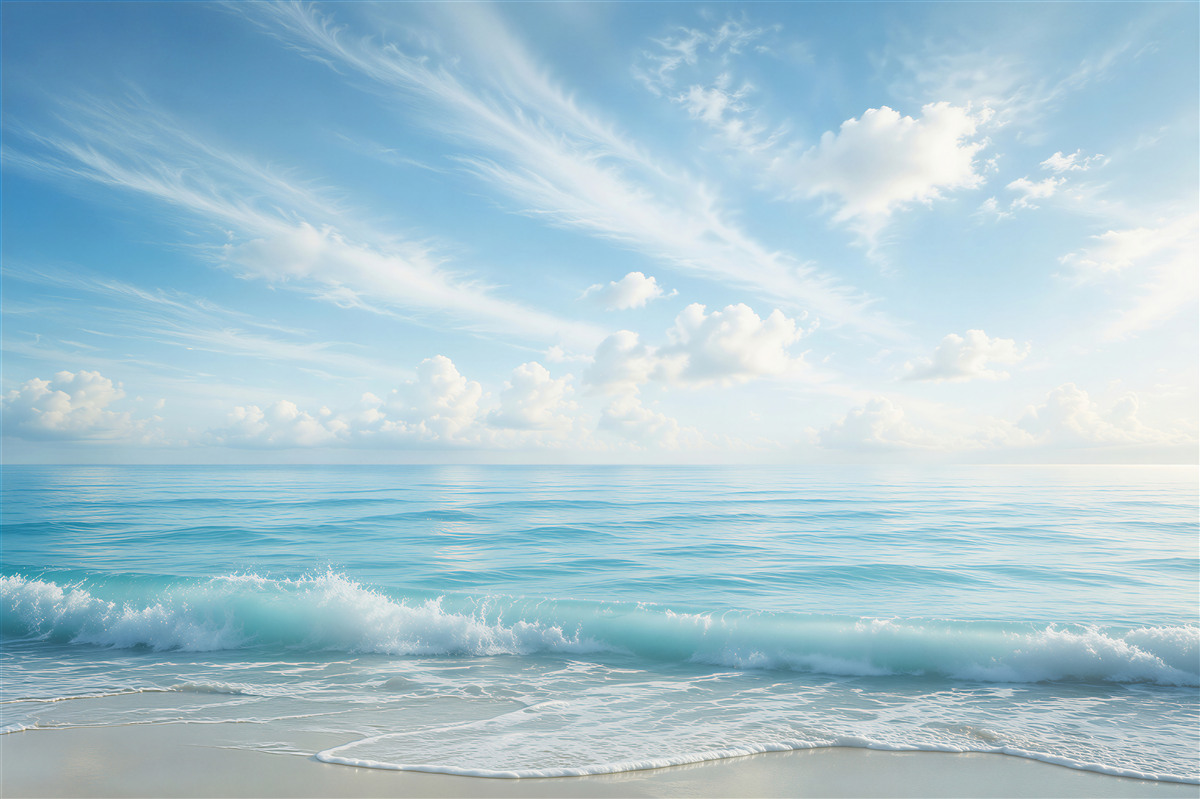 Fototapeten stürmisches blaues Meer