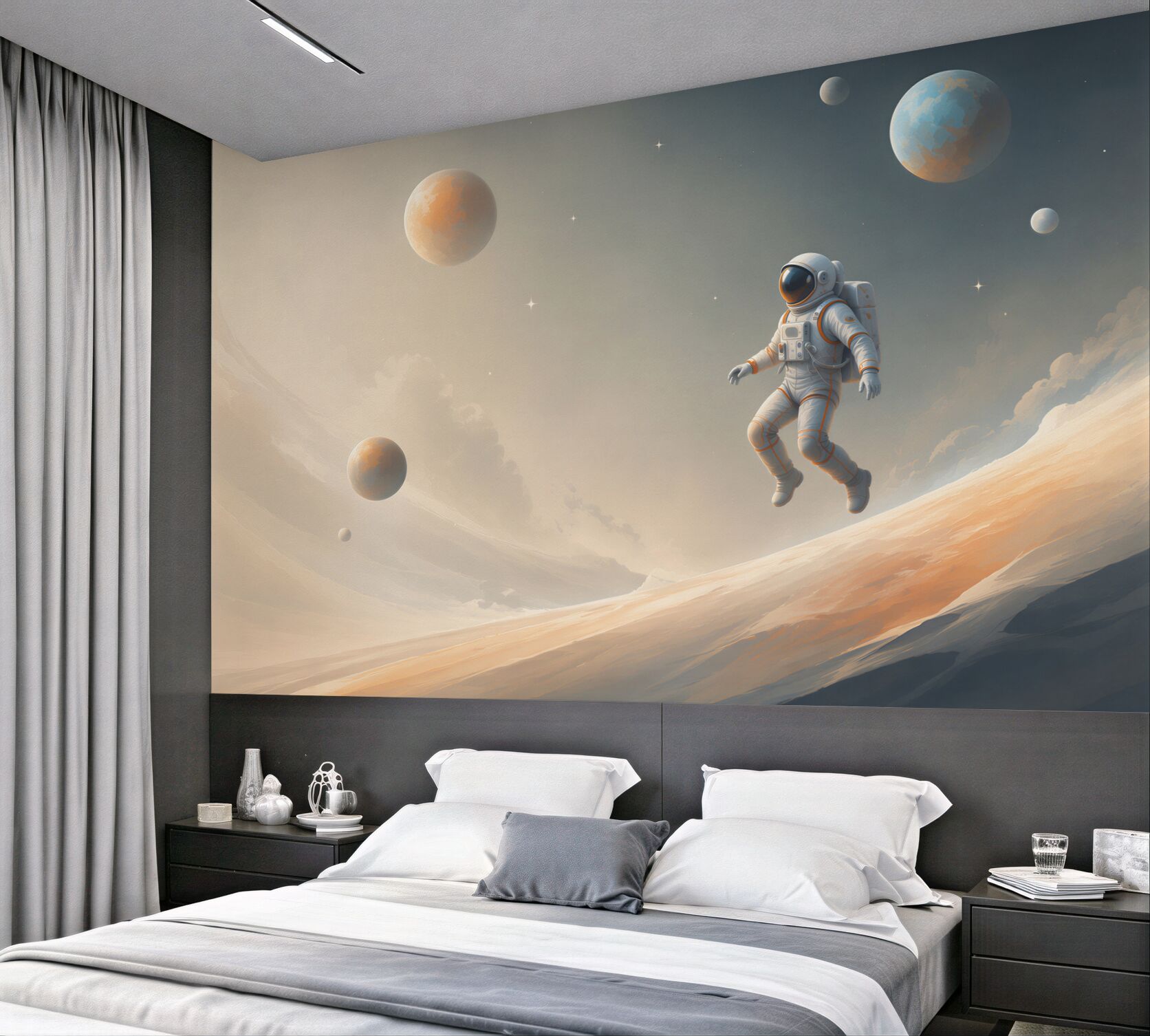 Fototapeten Astronaut im Weltraum