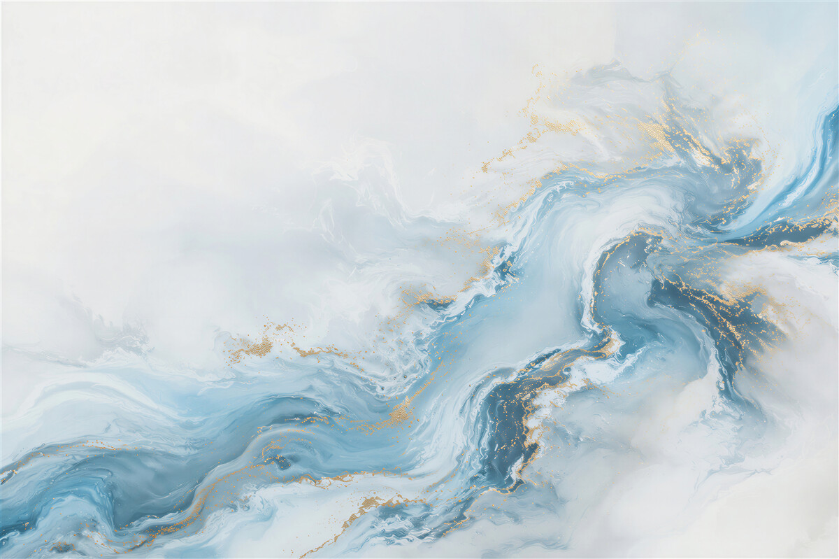 Fototapeten türkis-blaues Fluid