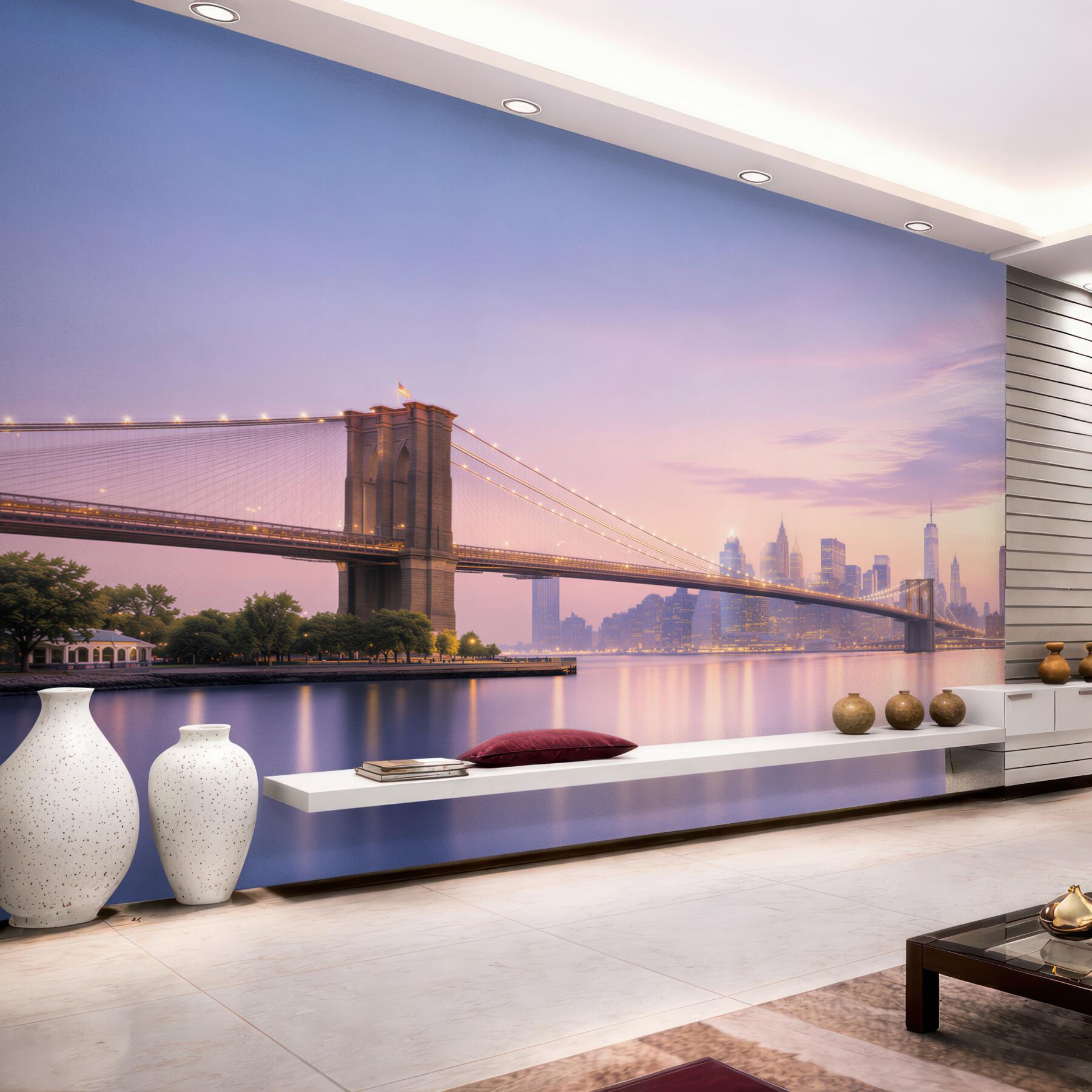 Fototapeten Abendpanorama von Manhattan
