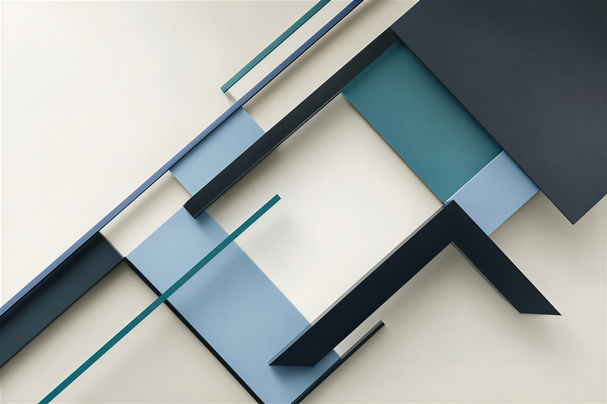 Fototapeten Abstraktion geometrischer Formen